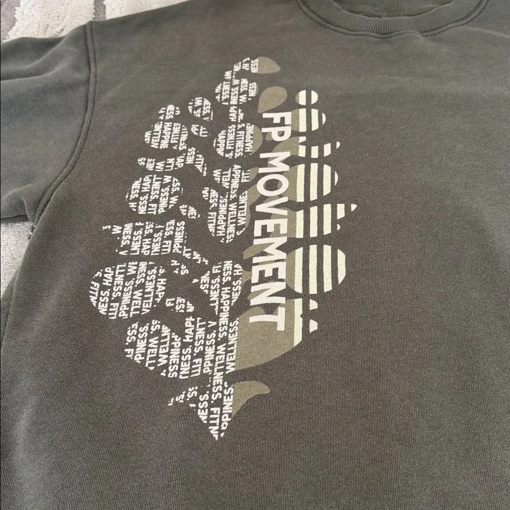 NWOT Free People Movement  All Star Buti Logo Pullover